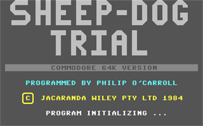 Sheep-Dog Trial - Screenshot - Game Title Image