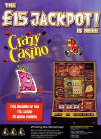 Crazy Casino SP98 - Advertisement Flyer - Front Image