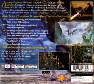 The Legend of Dragoon - Box - Back Image