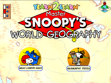 Yearn2Learn: Master Snoopy's World Geography - Screenshot - Game Title Image