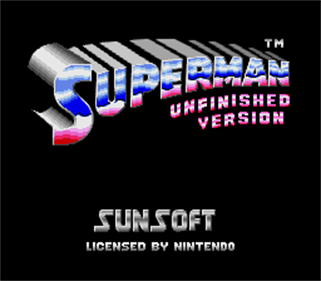 Superman - Screenshot - Game Title Image