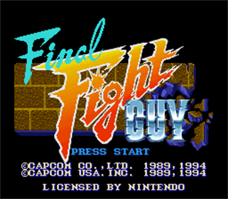 Final Fight Guy - Screenshot - Game Title Image