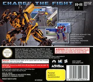 Transformers: Dark of the Moon: Autobots - Box - Back Image