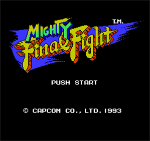 Mighty Final Fight - Screenshot - Game Title Image