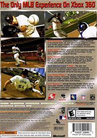 Major League Baseball 2K6 - Box - Back Image