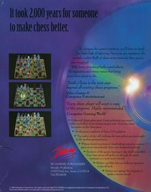 Battle Chess: Enhanced CD-ROM - Box - Back Image