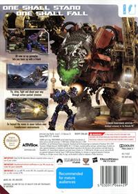 Transformers: Revenge of the Fallen - Box - Back Image