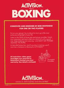 Boxing - Box - Back Image
