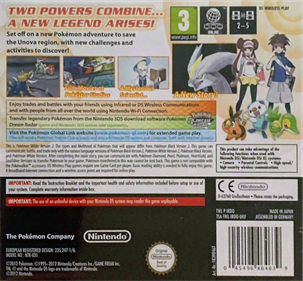 Pokémon White Version 2 - Box - Back Image