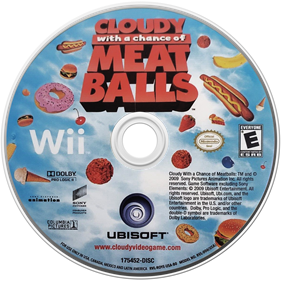 Cloudy With a Chance of Meatballs - Disc Image