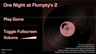 One Night at Flumpty's 2 - Screenshot - Game Title Image