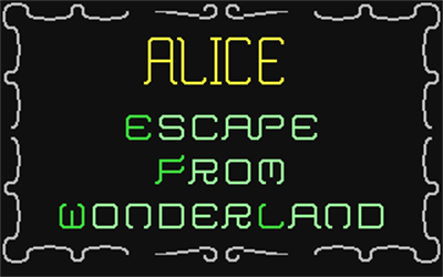 Alice: Escape from Wonderland - Screenshot - Game Title Image