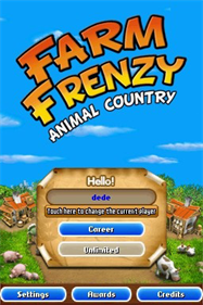 Farm Frenzy: Animal Country - Screenshot - Game Title Image