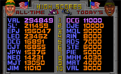 Total Carnage - Screenshot - High Scores Image