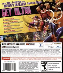 Ultra Street Fighter IV - Box - Back Image