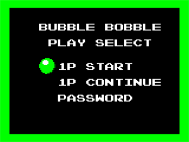 Bubble Bobble - Screenshot - Game Select Image