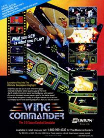 Wing Commander: The 3-D Space Combat Simulator - Advertisement Flyer - Front Image