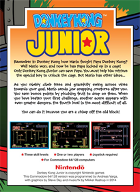 Donkey Kong Junior - Fanart - Box - Back