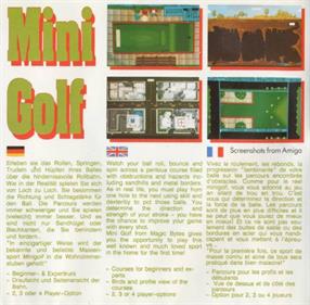 Hole-In-One Miniature Golf - Box - Back Image
