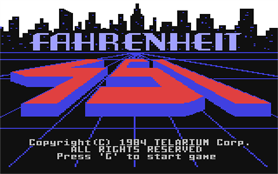 Fahrenheit 451 - Screenshot - Game Title Image