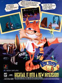 Bubsy 3D - Advertisement Flyer - Front Image