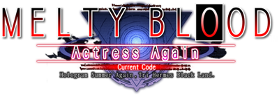 Melty Blood: Actress Again: Current Code - Clear Logo Image