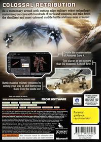 Armored Core: For Answer - Box - Back Image