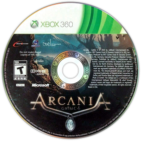 Arcania: Gothic 4 - Disc Image