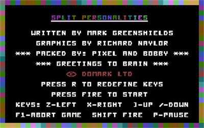 Split Personalities - Screenshot - Game Title Image