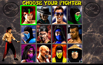 Mortal Kombat II - Screenshot - Game Select Image