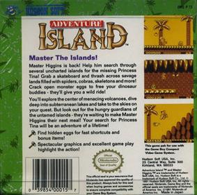 Adventure Island - Box - Back Image