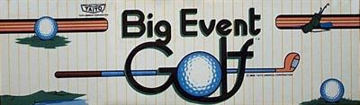 Big Event Golf - Arcade - Marquee Image