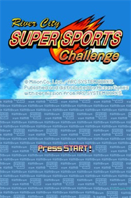 River City Super Sports Challenge - Screenshot - Game Title Image