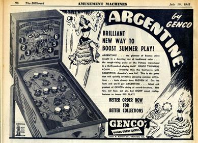 Argentine - Advertisement Flyer - Front Image