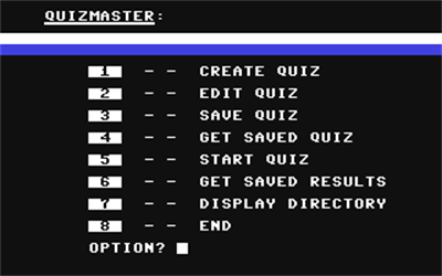 Quizmaster - Screenshot - Game Select Image