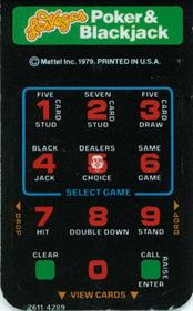 Las Vegas Poker & Blackjack - Arcade - Control Panel Image