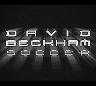 David Beckham Soccer - Screenshot - Game Title Image