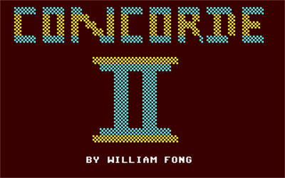 Concorde II - Screenshot - Game Title Image