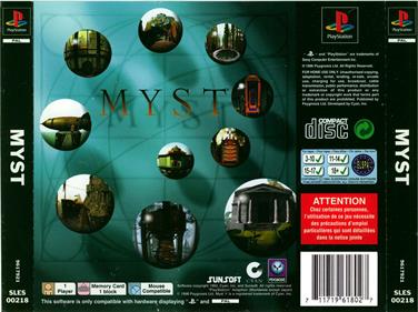 Myst - Box - Back Image