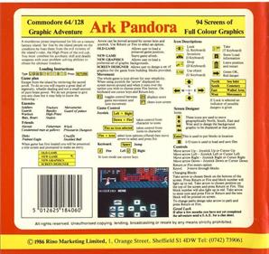 Ark Pandora - Box - Back Image