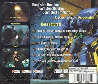 Expendable - Box - Back Image