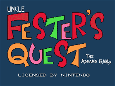 Fester's Quest - Screenshot - Game Title Image