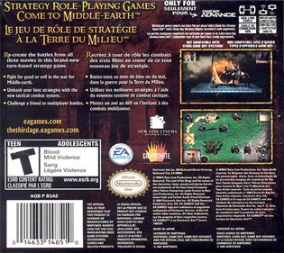 The Lord of the Rings: The Third Age - Box - Back Image