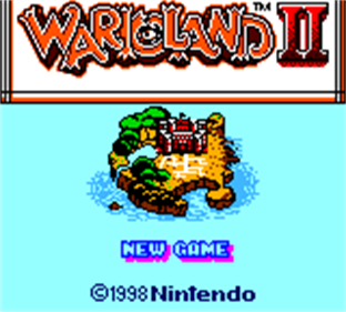 Wario Land II - Screenshot - Game Title Image