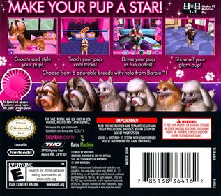 Barbie: Groom and Glam Pups - Box - Back Image