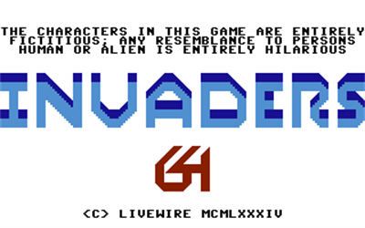 Invaders (LiveWire Software) - Screenshot - Game Title Image