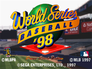 World Series Baseball 98 - Screenshot - Game Title Image