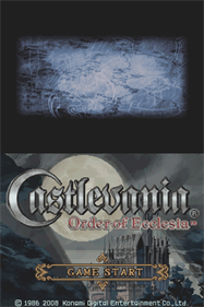 Castlevania: Order of Ecclesia - Screenshot - Game Title Image