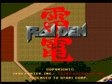 Raiden - Screenshot - Game Title Image