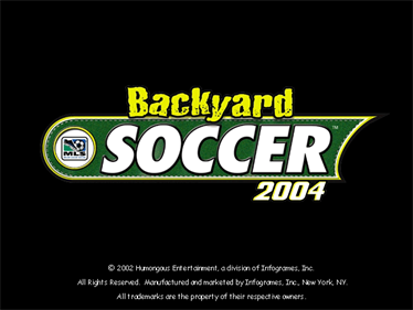 Backyard Soccer 2004  - Screenshot - Game Title Image